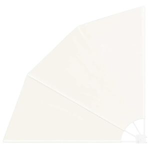 vidaXL sammenklappelig sidemarkise til altan cremefarvet 210 x 210 cm