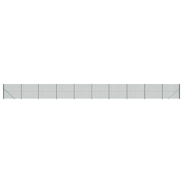 vidaXL tr&aring;dhegn med flange 1,4x25 m gr&oslash;n