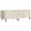 vidaXL 3-personers sofa stof cremefarvet