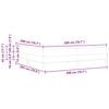 vidaXL Box spring seng med madras Sort 200 x 200 cm Stof