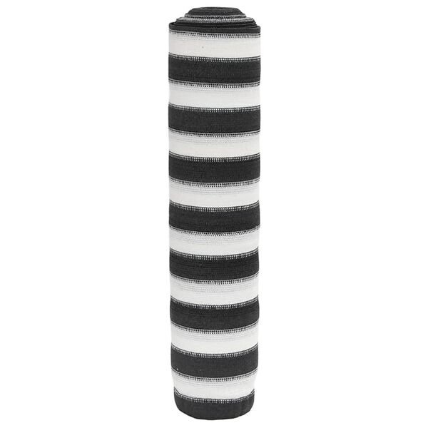 vidaXL afsk&aelig;rmning 1x25 m 75 g/m&sup2; HDPE antracitgr&aring; og hvid