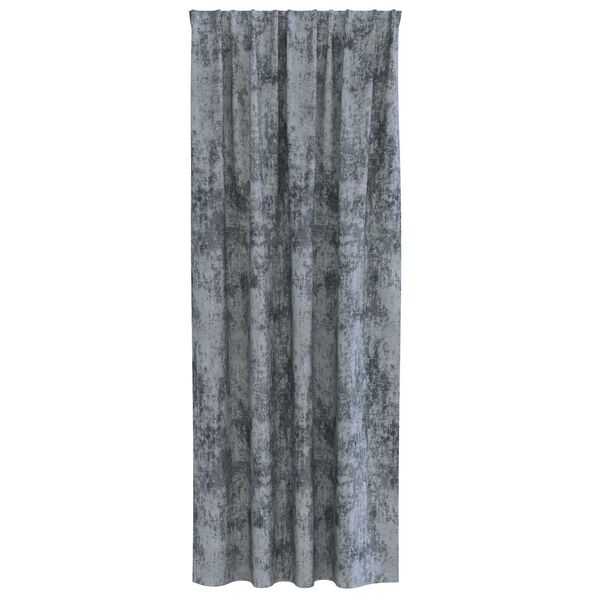 vidaXL Velour Gardiner med gardiner 2 pcs Sølvgrå 225 x 140 cm Fløjl