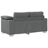 vidaXL Sofa 3 pcs M&oslash;rkegr&aring; 219 x 80 x 82 cm Linned-blandet stof