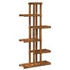 vidaXL Planteholder Naturfarvet 68 x 23,5 x 140 cm Massivt Akacietr&aelig;