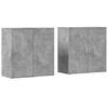 vidaXL sk&aelig;nke 2 stk. 79x38x80 cm konstrueret tr&aelig; betongr&aring;