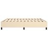 vidaXL Boxspring sengeramme 200x200 cm stof cremefarvet