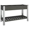 vidaXL h&oslash;jbed med hylde 120x50x75 cm WPC gr&aring;