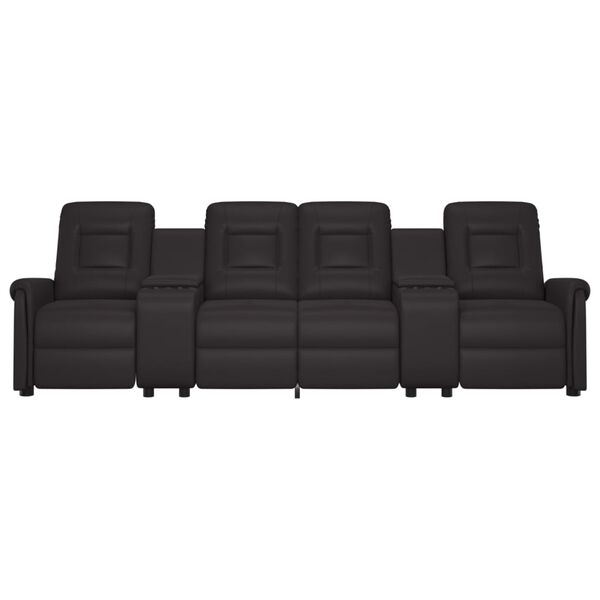 vidaXL 4-personers massagestol med kopholdere sort