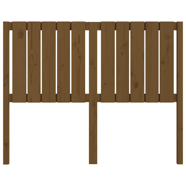 vidaXL sengeg&aelig;rde 125,5x4x100 cm massivt fyrretr&aelig; gyldenbrun