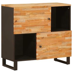 vidaXL Sideskab Brun 80 x 33 x 75 cm Massivt mangotr&aelig;