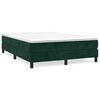 vidaXL Boxspring sengeramme M&oslash;rkegr&oslash;n 140x200 cm Fl&oslash;jl