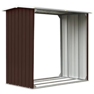 vidaXL br&aelig;ndeskur 172 x 91 x 154 cm galvaniseret st&aring;l brun
