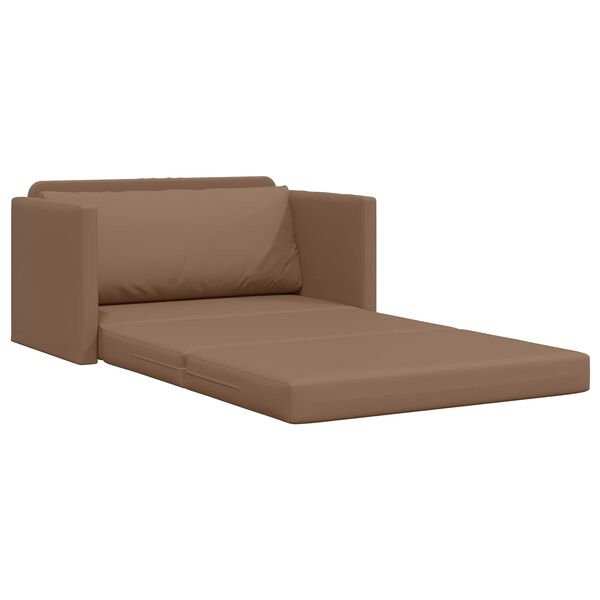 vidaXL Sovesofa 110cm Cappuccino Kunstl&aelig;der