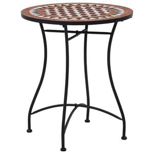 vidaXL bistrobord med mosaikdesign 60 cm keramisk brun