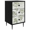 vidaXL Natskab GOTHA Sort eg 36 x 33 x 61 cm Konstrueret tr&aelig;