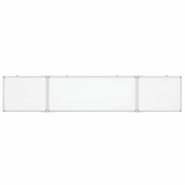 vidaXL magnetisk whiteboard 200x40x1,7 cm foldbart aluminium