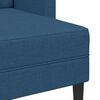 vidaXL 2-personers sofa med chaiselong L-formet 125 cm stof bl&aring;