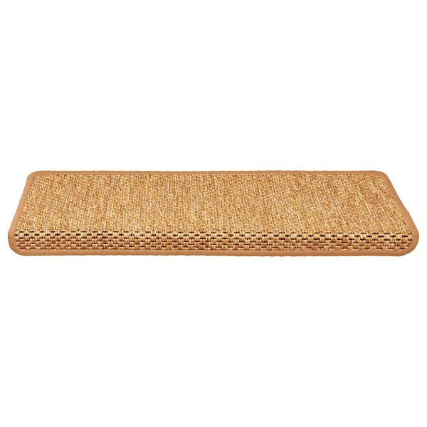 vidaXL selvkl&aelig;bende trappem&aring;tter 30 stk. 65x21x4 cm sisal-look sisal