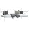 vidaXL daybed uden madras 100x190 cm stål hvid