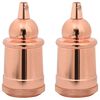 vidaXL lampeholdere 2 stk rosaguld E27