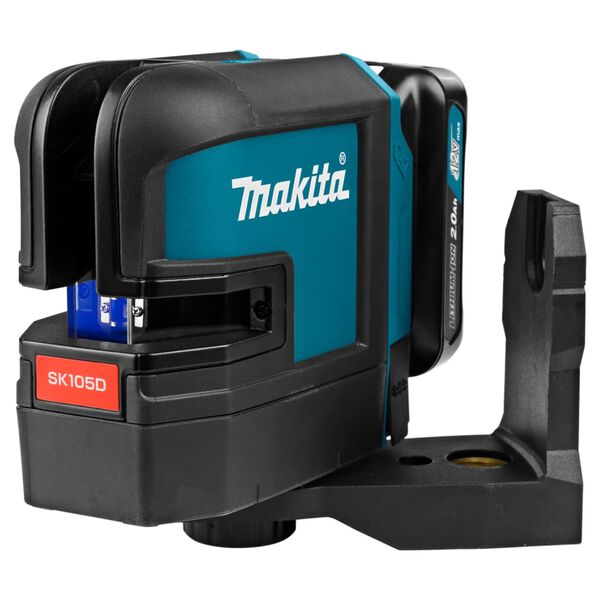 Makita krydslinjelaser 10,8W 25 m rød blå og sort