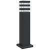 vidaXL udend&oslash;rs standerlampe 50 cm aluminium sort