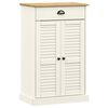 vidaXL skoskab VIGO 60x35x96 cm massivt fyrretr&aelig; hvid