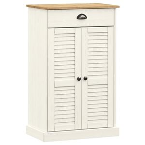 vidaXL skoskab VIGO 60x35x96 cm massivt fyrretr&aelig; hvid