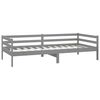 vidaXL daybed 90x200 cm massivt fyrretræ grå