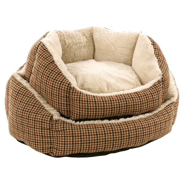 FLAMINGO hundeseng med lynl&aring;s Marlena 55x50x21 cm