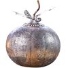 Luxform batteridrevet LED-havelampe Pumpkin antik-look s&oslash;lvfarvet