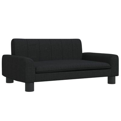 vidaXL sofa til børn 70x45x30 cm stof sort
