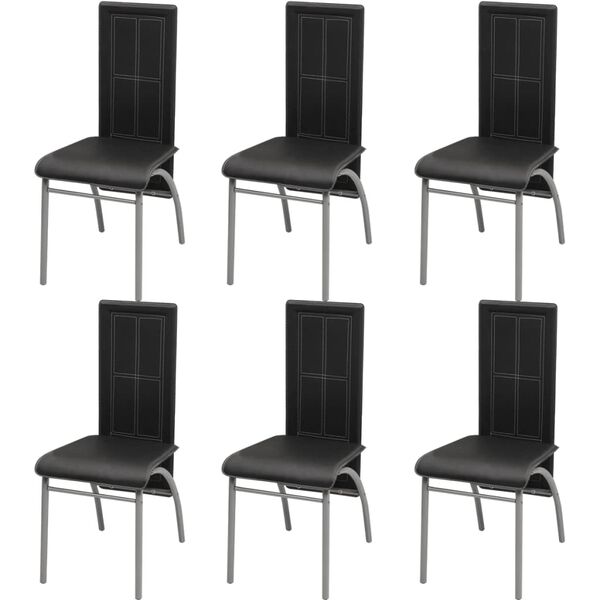 vidaXL spisebordss&aelig;t i 7 dele sort