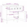 vidaXL Natskab med skuffe Naturfarvet 50 x 33 x 60 cm Massivt mangotr&aelig;