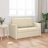 vidaXL Sovesofa 110cm Creme Stof
