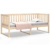 vidaXL daybed med reol uden madras 100x200 cm massivt fyrretr&aelig;