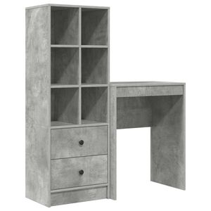vidaXL Bord Beton Gr&aring; 105,5 x 34 x 127 cm 2 stk.