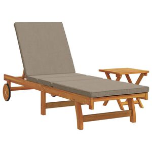 vidaXL Solstol 1-person 2 pcs Brun Massivt Akacietr&aelig;
