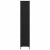 vidaXL Highboard Sort eg 34,5 x 34 x 180 cm Konstrueret tr&aelig;