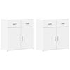 vidaXL sk&aelig;nke 2 stk. 79x38x80 cm konstrueret tr&aelig; hvid