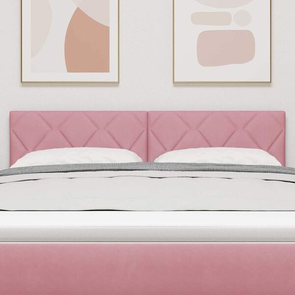 vidaXL LED sengegavl Lyser&oslash;d 160 cm Faux l&aelig;der