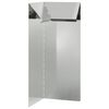 vidaXL Sneglehegn 10 x 10 x 25 cm Galvaniseret st&aring;l S&oslash;lv