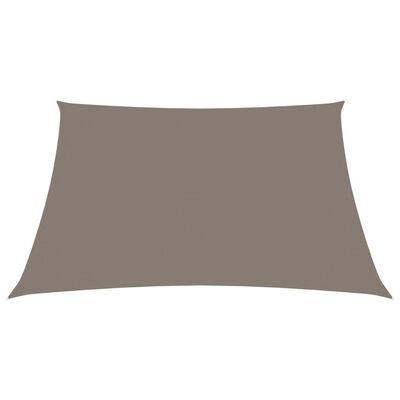 vidaXL solsejl rektangulær 2x2,5 m oxfordstof gråbrun