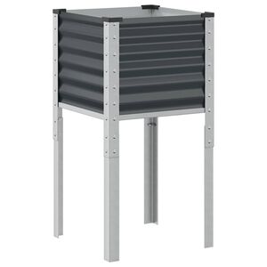 vidaXL haveplantekasse antracit 45x45x88 cm st&aring;l