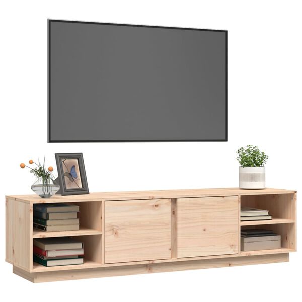 vidaXL tv-bord 156x40x40 cm massivt fyrretr&aelig;