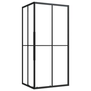 vidaXL brusekabine 90x70x180 cm sikkerhedsglas