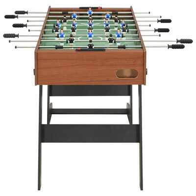 vidaXL foldbart bordfodboldbord 121 x 61 x 80 cm brun