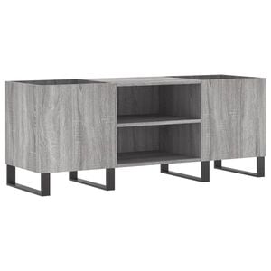 vidaXL vinylskab 121x38x48 cm konstrueret tr&aelig; gr&aring; sonoma-eg