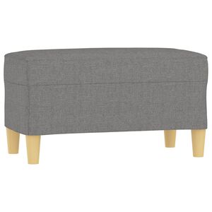 vidaXL b&aelig;nk 70x35x41 cm stof m&oslash;rkegr&aring;
