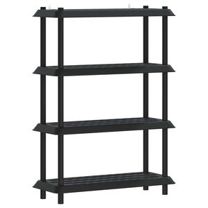 vidaXL Reol 4 niveauer 100 x 40 x 136,5 cm PP Antracit
